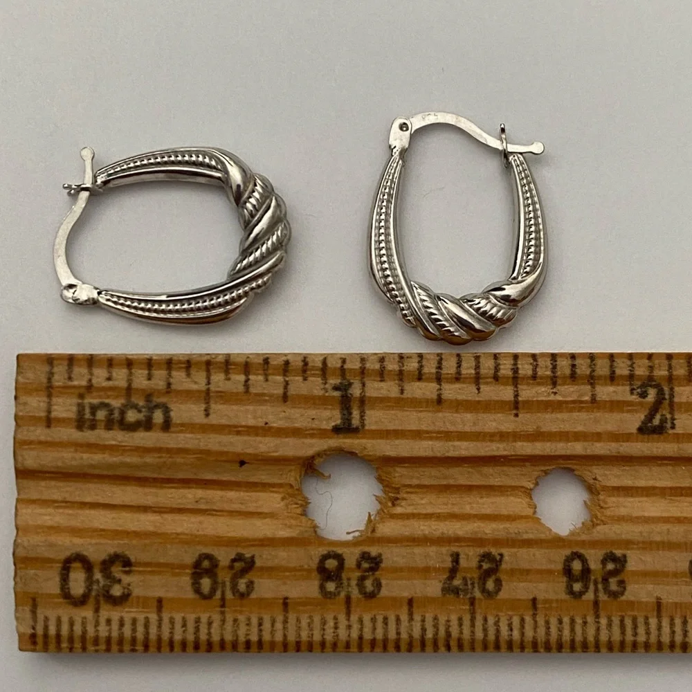 925 Silver hoop earrings